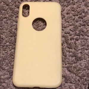 Plain Yellow iPhone X Case